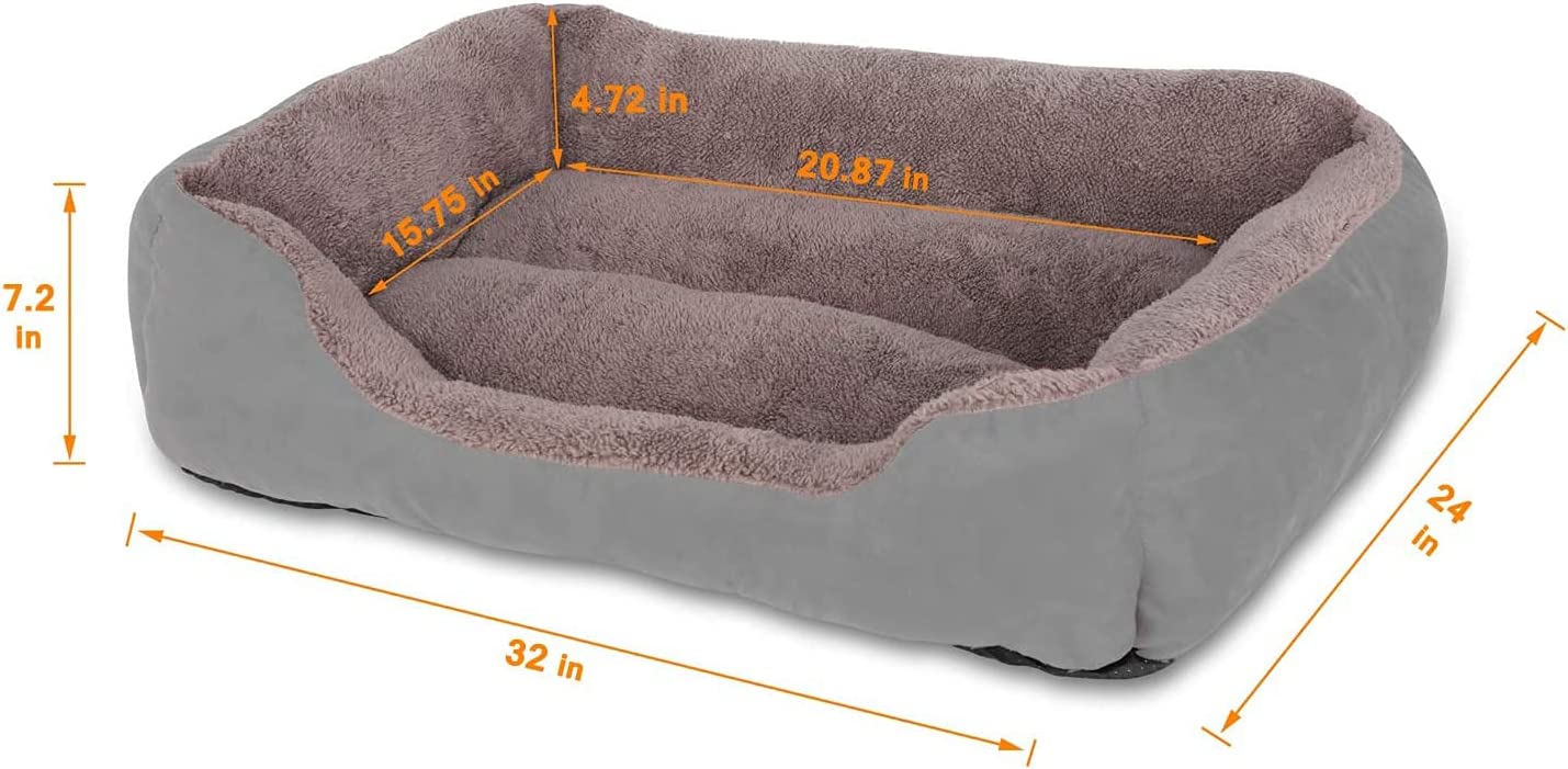 Ev Pet Supplies - Chew Proof Dog Bed Couch Sofa, Breathable Dog Bed Couch for Small Medium Large Dogs Cat