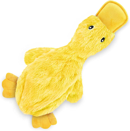 Ev Pet Supplies - Pet Supplies Crinkle Dog Toy for all Breeds, Cute Duck with Soft Squeaker