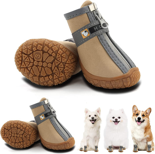 Ev Pet Supplies - Breathable Dog Booties Paw Protector for Hot Pavement Winter Snow Hiking Booties