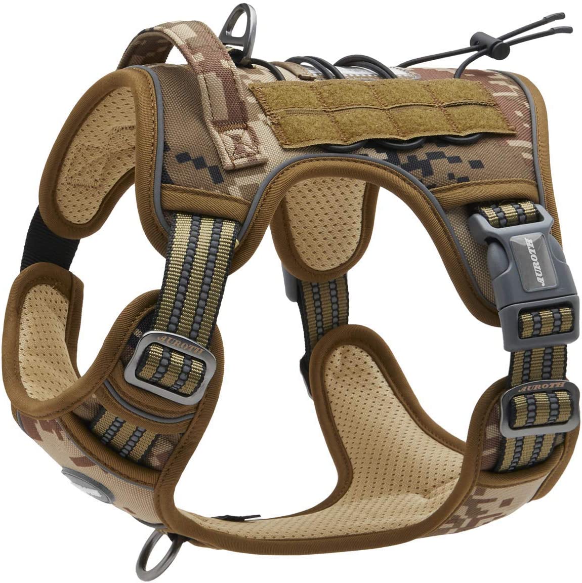 Ev Pet Supplies - No Pull Adjustable Pet Harness Reflective K9 Working Training Easy Control Pet Vest