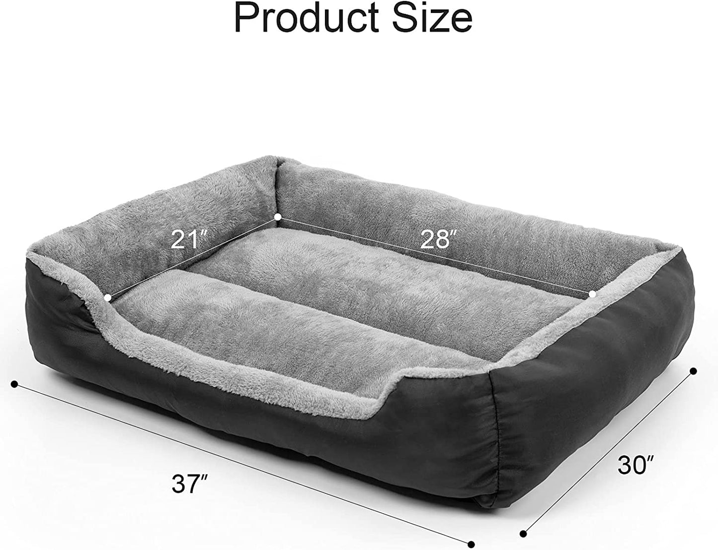 Ev Pet Supplies - Washable Pet Bed Mattress Comfortable and Warming Rectangle Dog Bed