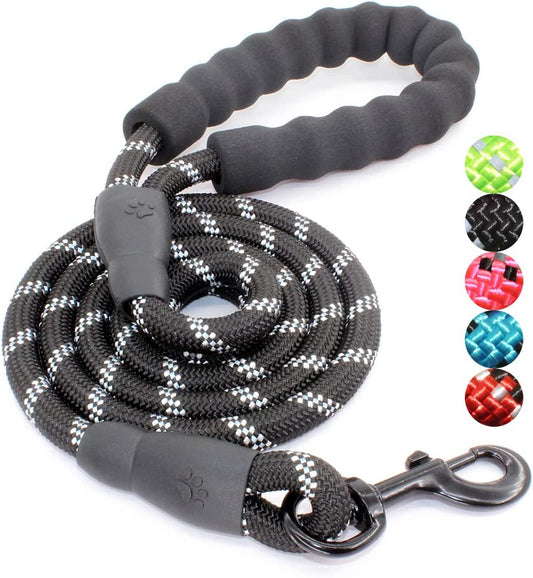 Ev Pet Supplies - High Quality Dog Leash with Comfortable Padded Handle and Highly Reflective Threads