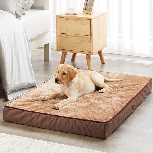 Ev Pet Supplies - Egg Crate Foam Large Dog Mattress ,Orthopedic Dog Bed with Removable Washable and Wear Resistant Cover