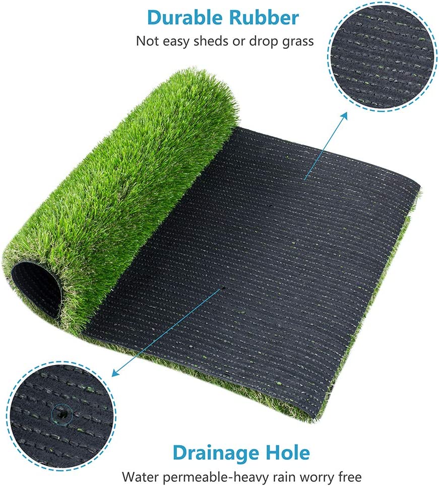 Ev Pet Supplies - Dog Pee Pads, Professional Dog Poop Training Rug, Large Dog Grass Mat with Drainage Holes, Pet Turf Indoor Outdoor Flooring Fake Grass Doormat