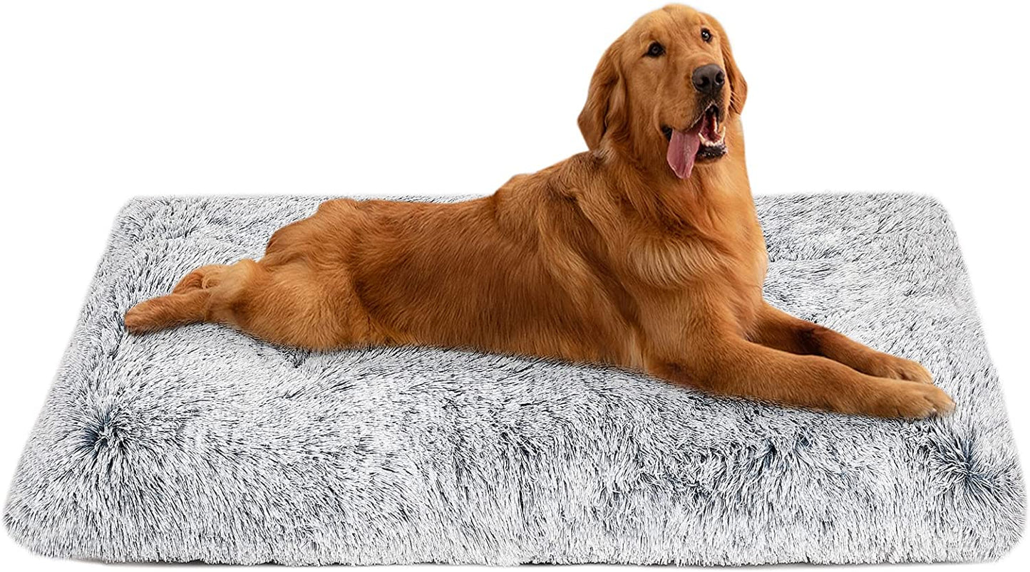 Ev Pet Supplies - Anti Anxiety Washable Anti-Slip Dog Crate Bed for Large Medium Small Dogs